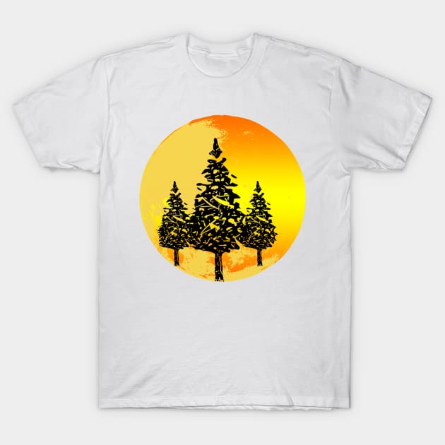 Pine Artwork T-Shirt by AYYARAMETALLOGO